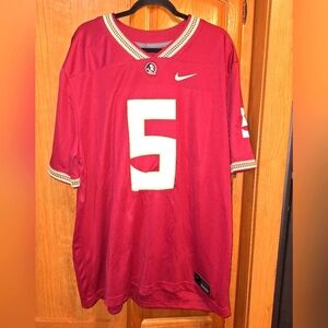 A Nike official collegiate Florida State Seminoles #5 Verse jersey in a men's 2X